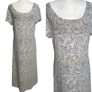 Peruvian Connection paisley print maxi dress L